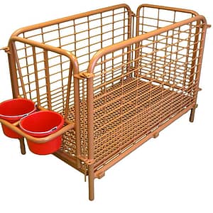 calf stall installation